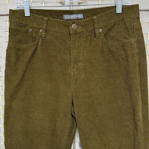 Garnet Hill Skinny Corduroy Jeans Women’s 8 Brown Stretch 5 Pocket Pants - Picture 3 of 10